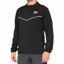 100% Corridor Stretch Windbreaker Herren Schwarz