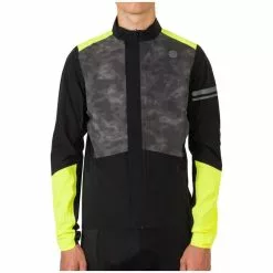 AGU Essential Prime II Regenjacke Herren Gelb/grau -Günstiges Fahrradjacken Geschäft agu essential prime reflection ii rain jacket men hi vis grey 3