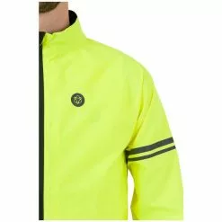 AGU Essential Regenjacke Herren Gelb -Günstiges Fahrradjacken Geschäft agu essential rain jacket men black yellow 5