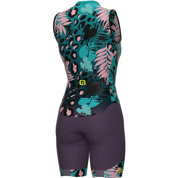 Alé Cycling Alé Cycling Esotika Trägershorts Damen Lila/türkis 2 Alé Cycling Alé Cycling Esotika Trägershorts Damen Lila/türkis – Bild 2