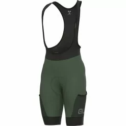 Alé Cycling Alé Cycling Off-Road Gravel Stones Cargo Trägershorts Herren Grün