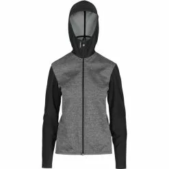ASSOS Trail Frühling/Herbst Kapuzenjacke Damen Grau/schwarz
