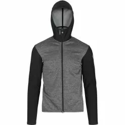ASSOS Trail Frühling/Herbst Kapuzenjacke Herren Grau/schwarz