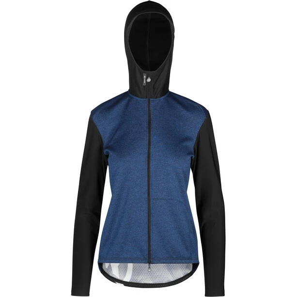 ASSOS Trail Frühling/Herbst Kapuzenjacke Damen Blau 1 ASSOS Trail Frühling/Herbst Kapuzenjacke Damen Blau