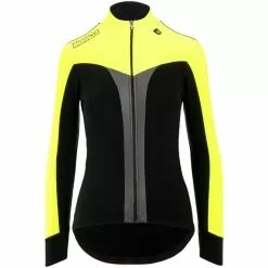 Bioracer Vesper Tempest Fluo Frühlingsjacke Damen Schwarz/gelb