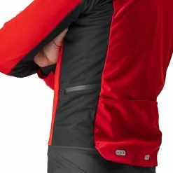 Castelli Alpha RoS 2 Jacke Herren Rot -Günstiges Fahrradjacken Geschäft castelli alpha ros 2 jacket men red silver reflex dark gray 4
