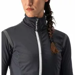 Castelli Alpha Ultimate Isolationsjacke Damen Schwarz -Günstiges Fahrradjacken Geschäft castelli alpha ultimate insulated jacket women light black white 5
