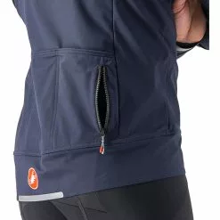 Castelli Alpha Ultimate Jacke Herren Blau -Günstiges Fahrradjacken Geschäft castelli alpha ultimate jacket men savile blue silver reflex steel 3