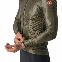 Castelli Aria Shell Jacke Herren Braun -Günstiges Fahrradjacken Geschäft castelli aria shell jacket men moss brown 3