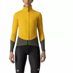 Castelli Beta ROS Jacke Damen Gelb/oliv
