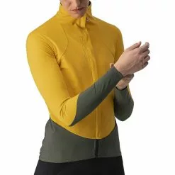 Castelli Beta ROS Jacke Damen Gelb/oliv -Günstiges Fahrradjacken Geschäft castelli beta ros jacket women yellow green 4