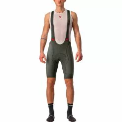 Castelli Competizione Trägershorts Herren Oliv