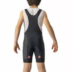 Castelli Competizione Trägershorts Kinder Schwarz -Günstiges Fahrradjacken Geschäft castelli competizione shorts kids black white 2
