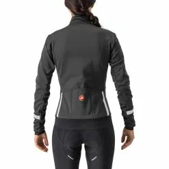 Castelli Dinamica 2 Jacke Damen Grau -Günstiges Fahrradjacken Geschäft castelli dinamica 2 jacket women light black white reflex 2