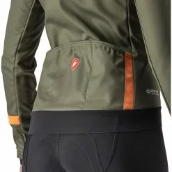 Castelli Dinamica 2 Jacke Damen Oliv -Günstiges Fahrradjacken Geschäft castelli dinamica 2 jacket women military green melon 3