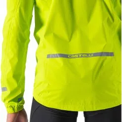 Castelli Emergency 2 Regenjacke Herren Gelb -Günstiges Fahrradjacken Geschäft castelli emergency 2 rain jacket men electric lime 3