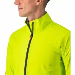 Castelli Emergency 2 Regenjacke Herren Gelb -Günstiges Fahrradjacken Geschäft castelli emergency 2 rain jacket men electric lime 5