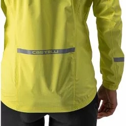 Castelli Emergency 2 Regenjacke Damen Gelb -Günstiges Fahrradjacken Geschäft castelli emergency 2 rain jacket women brilliant yellow 3