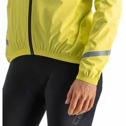 Castelli Emergency 2 Regenjacke Damen Gelb -Günstiges Fahrradjacken Geschäft castelli emergency 2 rain jacket women brilliant yellow 6