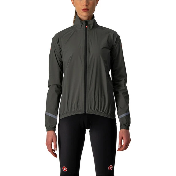 Castelli Emergency 2 Regenjacke Damen Grau 1 Castelli Emergency 2 Regenjacke Damen Grau