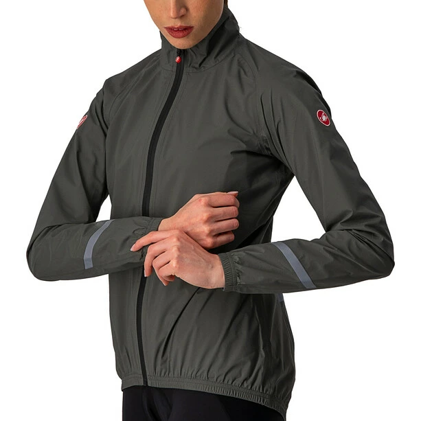 Castelli Emergency 2 Regenjacke Damen Grau 3 Castelli Emergency 2 Regenjacke Damen Grau – Bild 3