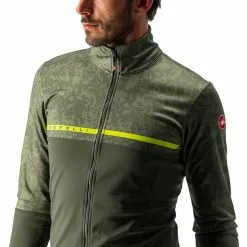 Castelli Finestre Jacke Herren Oliv -Günstiges Fahrradjacken Geschäft castelli finestre jacket men military green light military chartreuse 2