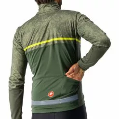 Castelli Finestre Jacke Herren Oliv -Günstiges Fahrradjacken Geschäft castelli finestre jacket men military green light military chartreuse 6
