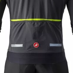 Castelli Flight Air Jacke Herren Grau -Günstiges Fahrradjacken Geschäft castelli flight air jacket men dark gray electric lime 3
