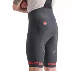 Castelli Free Aero RC Classic Trägershorts Herren Grau -Günstiges Fahrradjacken Geschäft castelli free aero rc classic bib shorts men dark gray hibiscus 4
