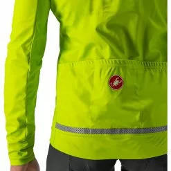 Castelli Go Jacke Herren Gelb -Günstiges Fahrradjacken Geschäft castelli go jacket men electric lime black 3