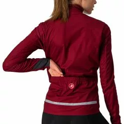 Castelli Go Jacke Damen Rot -Günstiges Fahrradjacken Geschäft castelli go jacket women bordeaux brilliant pink 4