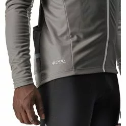 Castelli Mortirolo 6S Jacke Herren Grau -Günstiges Fahrradjacken Geschäft castelli mortirolo 6s jacket men nickel gray chalk black reflex 5