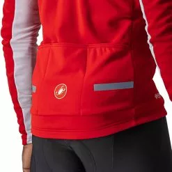Castelli Mortirolo 6S Jacke Herren Rot -Günstiges Fahrradjacken Geschäft castelli mortirolo 6s jacket men red silver gray silver reflex 3