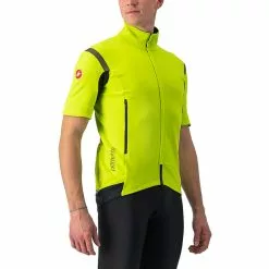 Castelli Perfetto RoS 2 Zip-Off Jacke Herren Gelb -Günstiges Fahrradjacken Geschäft castelli perfetto ros 2 convertible jacket men electric lime dark gray 6
