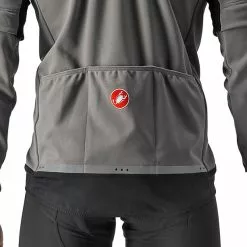 Castelli Perfetto RoS 2 Zip-Off Jacke Herren Grau -Günstiges Fahrradjacken Geschäft castelli perfetto ros 2 convertible jacket men nickel gray travertine gray 3
