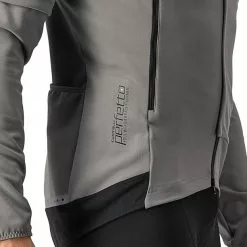 Castelli Perfetto RoS 2 Zip-Off Jacke Herren Grau -Günstiges Fahrradjacken Geschäft castelli perfetto ros 2 convertible jacket men nickel gray travertine gray 4