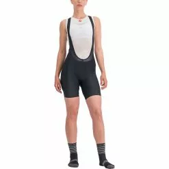 Castelli Prima Trägerhose Kurz Damen Schwarz