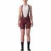 Castelli Prima Trägerhose Kurz Damen Rot