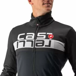 Castelli Scorpione 2 Jacke Herren Schwarz -Günstiges Fahrradjacken Geschäft castelli scorpione 2 jacket men light black silver gray 3