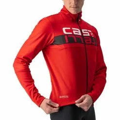 Castelli Scorpione 2 Jacke Herren Rot -Günstiges Fahrradjacken Geschäft castelli scorpione 2 jacket men red black 3