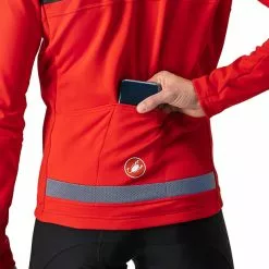 Castelli Scorpione 2 Jacke Herren Rot -Günstiges Fahrradjacken Geschäft castelli scorpione 2 jacket men red black 5