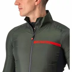 Castelli Squadra Stretch Jacke Herren Grün -Günstiges Fahrradjacken Geschäft castelli squadra stretch jacket men military green dark gray 4