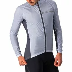 Castelli Squadra Stretch Jacke Herren Silber -Günstiges Fahrradjacken Geschäft castelli squadra stretch jacket men silver grey dark grey 4
