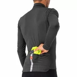Castelli Squadra Stretch Jacke Herren Gelb -Günstiges Fahrradjacken Geschäft castelli squadra stretch jacket men yellow fluo dark grey 6