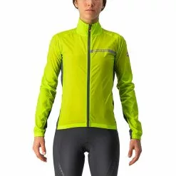 Castelli Squadra Stretch Jacke Damen Gelb