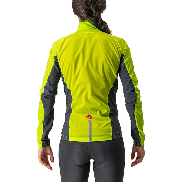 Castelli Squadra Stretch Jacke Damen Gelb 2 Castelli Squadra Stretch Jacke Damen Gelb – Bild 2