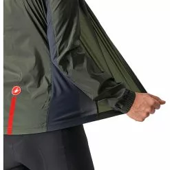 Castelli Squadra Stretch Jacke Damen Oliv -Günstiges Fahrradjacken Geschäft castelli squadra stretch jacket women military green dark gray 3