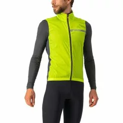 Castelli Squadra Stretch Weste Herren Grün/grau