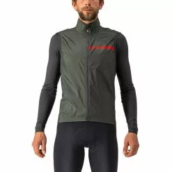 Castelli Squadra Stretch Weste Herren Oliv/grau