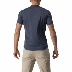 Castelli Tech 2 Poloshirt Herren Blau -Günstiges Fahrradjacken Geschäft castelli tech 2 polo men savile blue 2